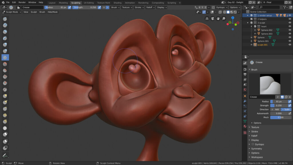 Sculpting with Blender